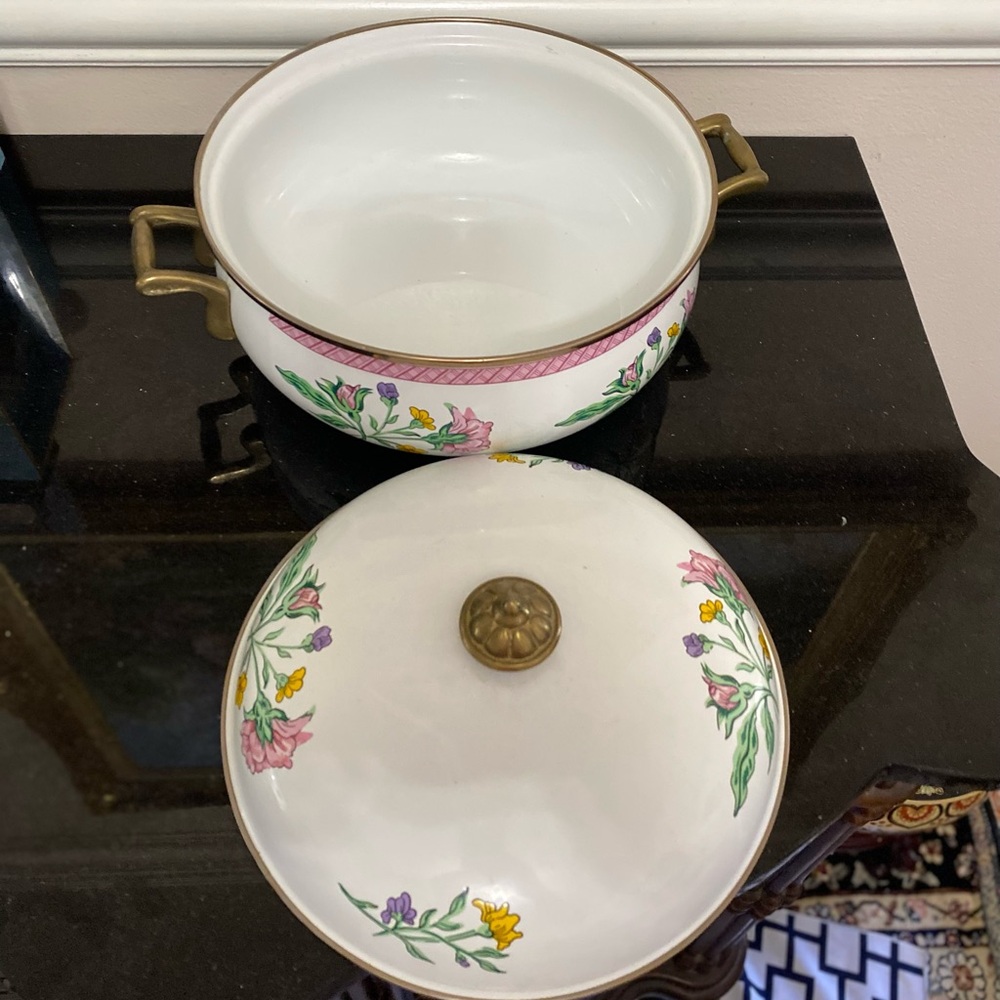 Vintage Tabletops Unlimited Dar Collection Enamel pot - Picture 3 of 8